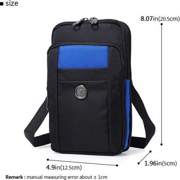 Senient Wolf Waterproof Nylon Multifunctional Phone Crossbody Bag - Small One Sh - Picture 2 of 6